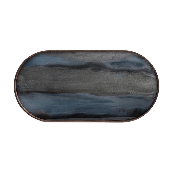 Graphite glass top - Organic Glass Oblong - L 71 cm