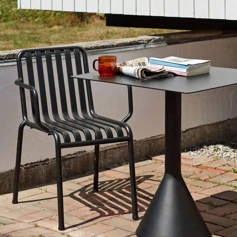 Fauteuil Palissade en acier poudré - Anthracite