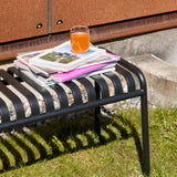 Palissade bench in powder coated steel - Anthracite | Fleux | 7