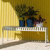 Palissade bench in powder coated steel - Sky gray | Fleux | 6