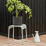 Palissade stool in powder coated steel - Sky gray | Fleux | 5