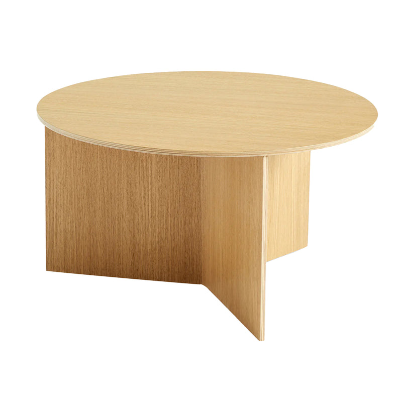 Table basse Slit Ronde en chêne - Ø 65 x h 35,5 cm