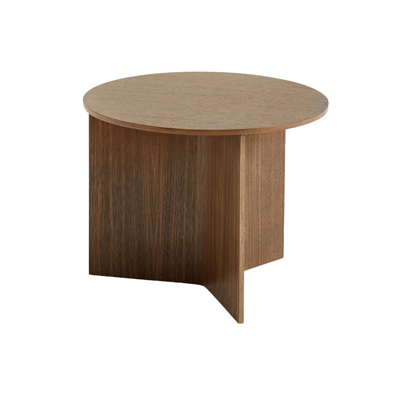 Table basse Slit Ronde en noyer - Ø 45 x h 35,5 cm
