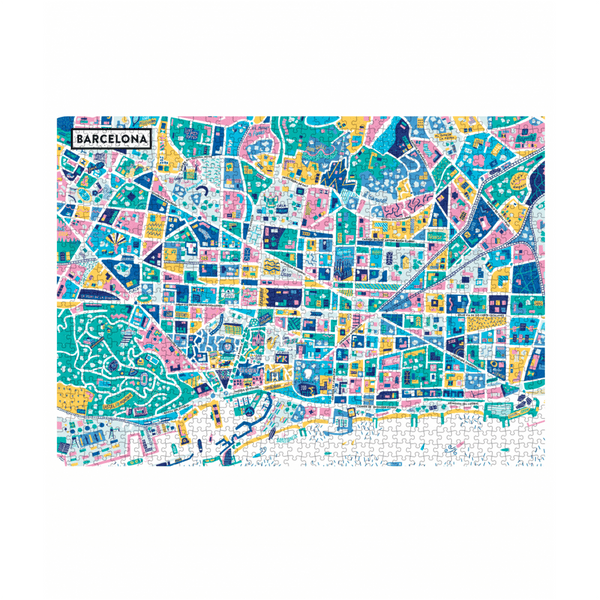 Puzzle Barcelone - Antoine Corbineau - 1000 pièces