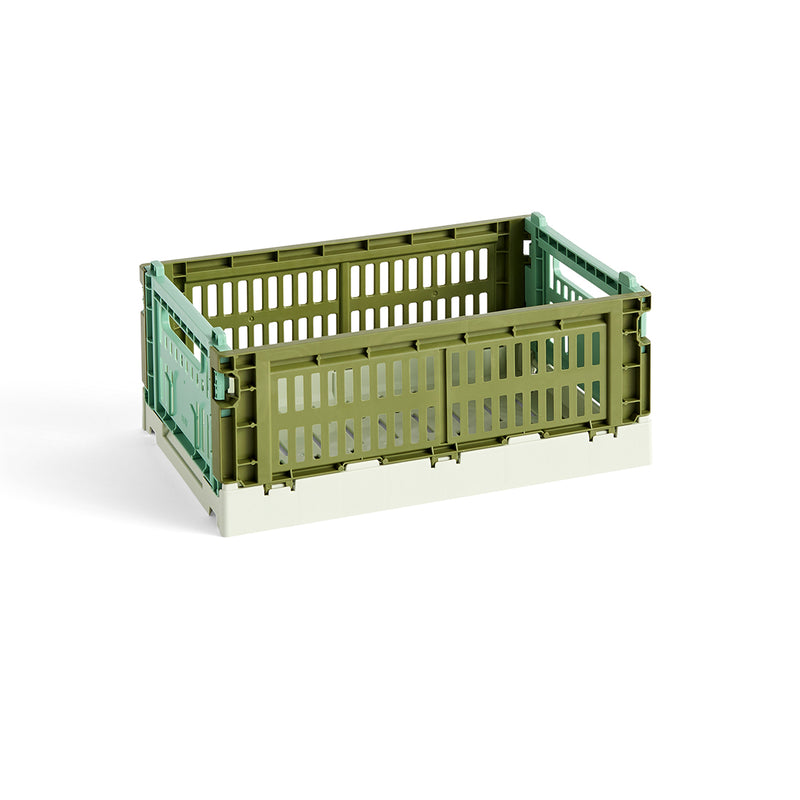 Caisse Crate Mix - Olive / Menthe foncée