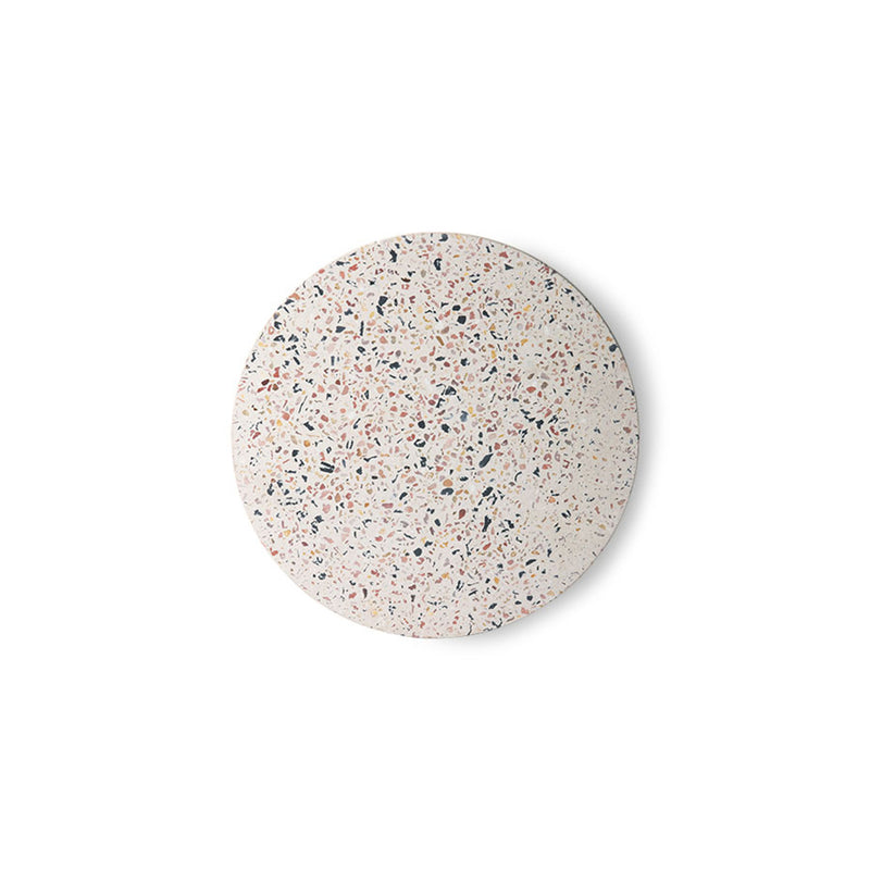 Plateau rond en béton - Terrazzo