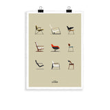 Le Duo Chairs poster - 40 x 50 cm | Fleux | 3