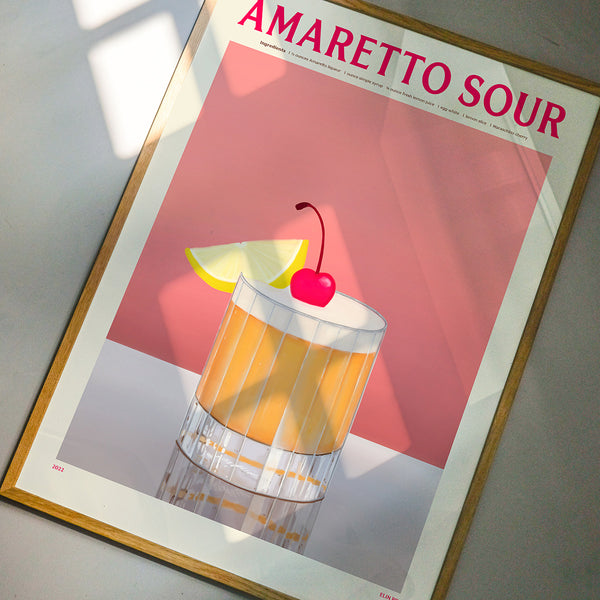Cocktail Poster - Elin PK - Amaretto Sour