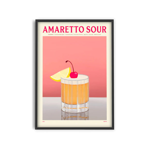 Affiche Cocktail - Elin PK - Amaretto Sour