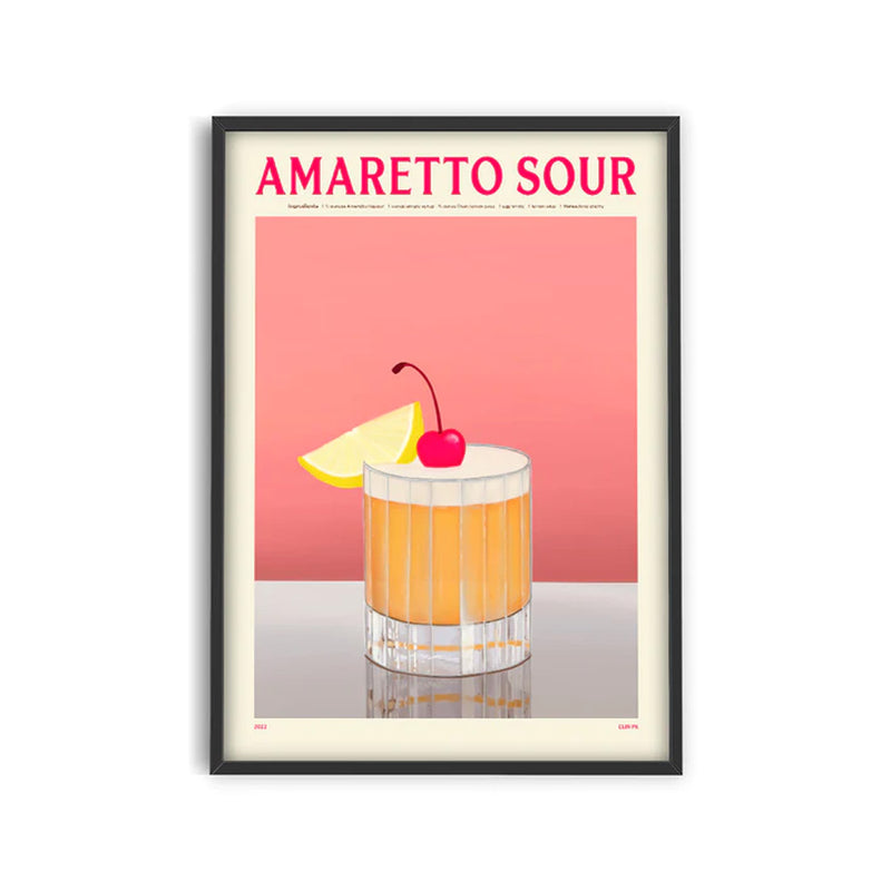 Cocktail Poster - Elin PK - Amaretto Sour