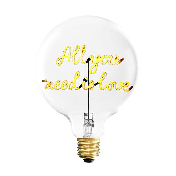 Ampoule All You Need Is Love E27 - Ambre