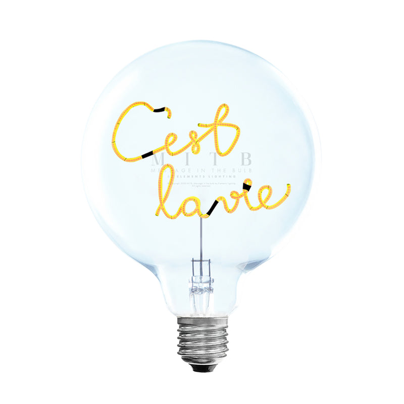 Ampoule C'est la vie E27 - Ambre
