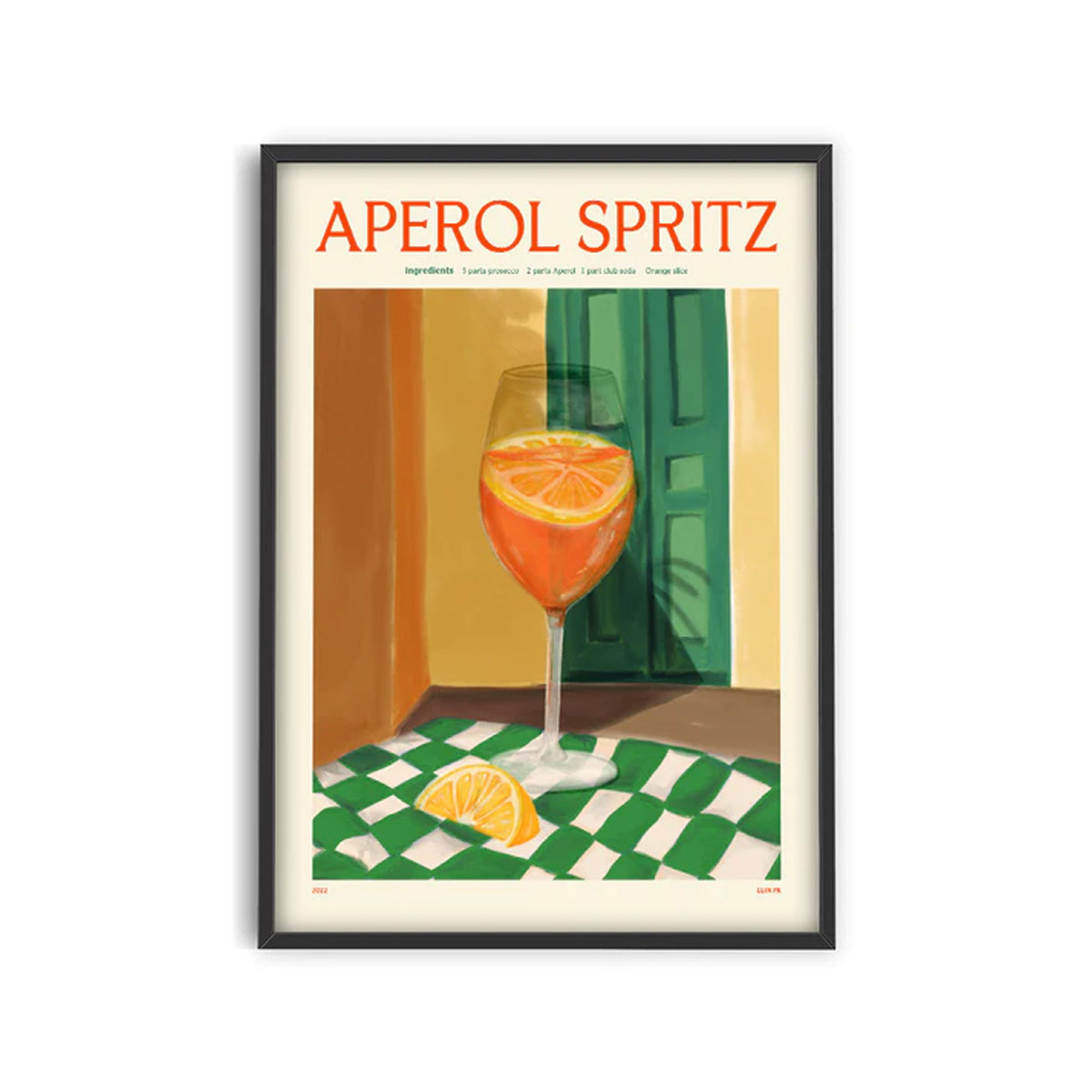 [PSTR Studio] Aperol Spritz アートポスター Elin PK - Aperol Spritz | PSTR studio