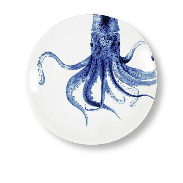 Calamar dinner plate in porcelain - Ø 27 cm
