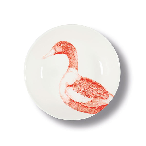 Assiette creuse Canard en porcelaine - Ø 20 cm