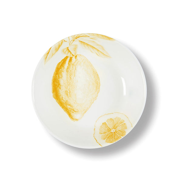Assiette creuse Citron en porcelaine - Ø 20 cm