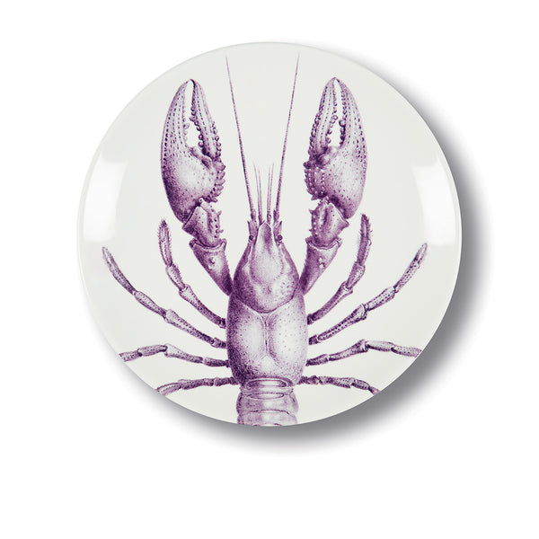 Lobster dinner plate in porcelain - Ø 27 cm