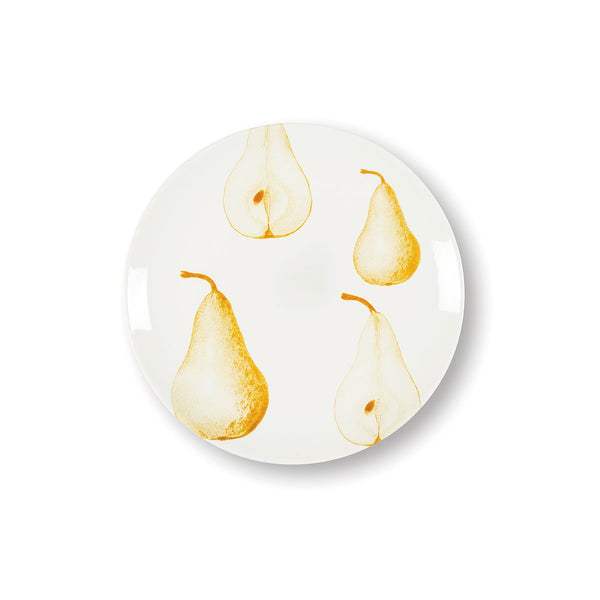 Pear porcelain dessert plate - Ø 21 cm
