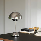Flowerpot VP9 wireless table lamp - Chrome | Fleux | 5