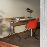 Bureau Pavilion AV17 Linoleum Mushroom 4176 - Chêne / Pieds Chrome | Fleux | 9