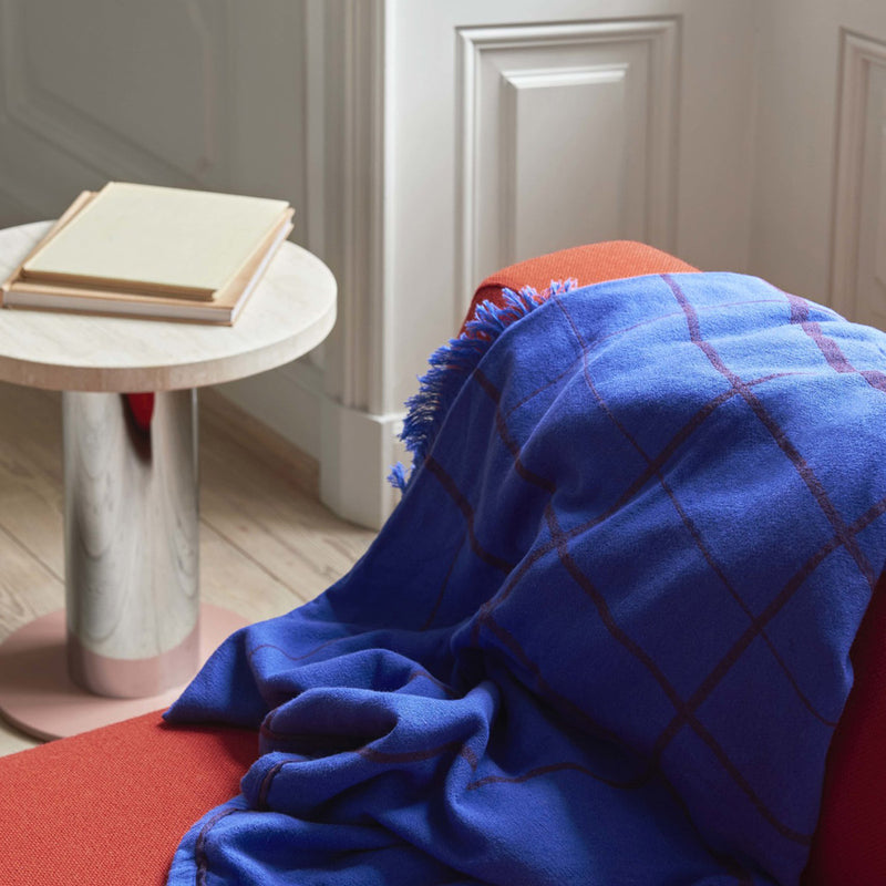 Electric blue throw sale