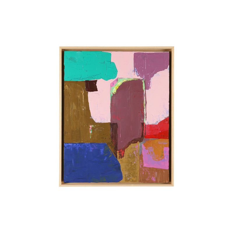 Tableau Abstrait Multicolore - 40 x 50 cm
