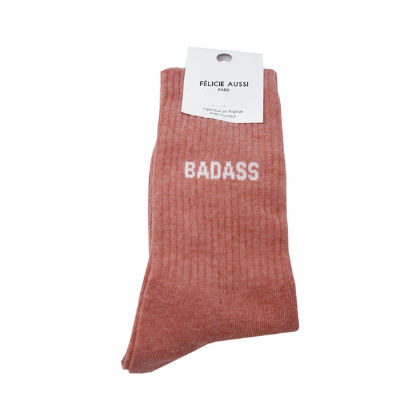 Chaussettes Badass 36/40 - Rouge chiné