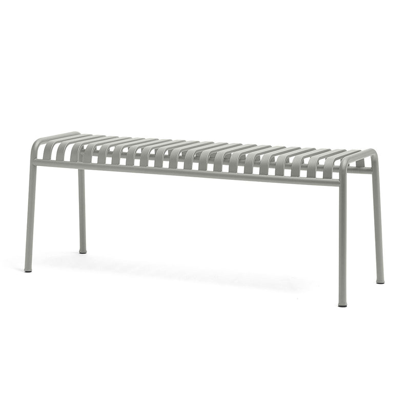 Banc Palissade en acier poudré - Gris ciel