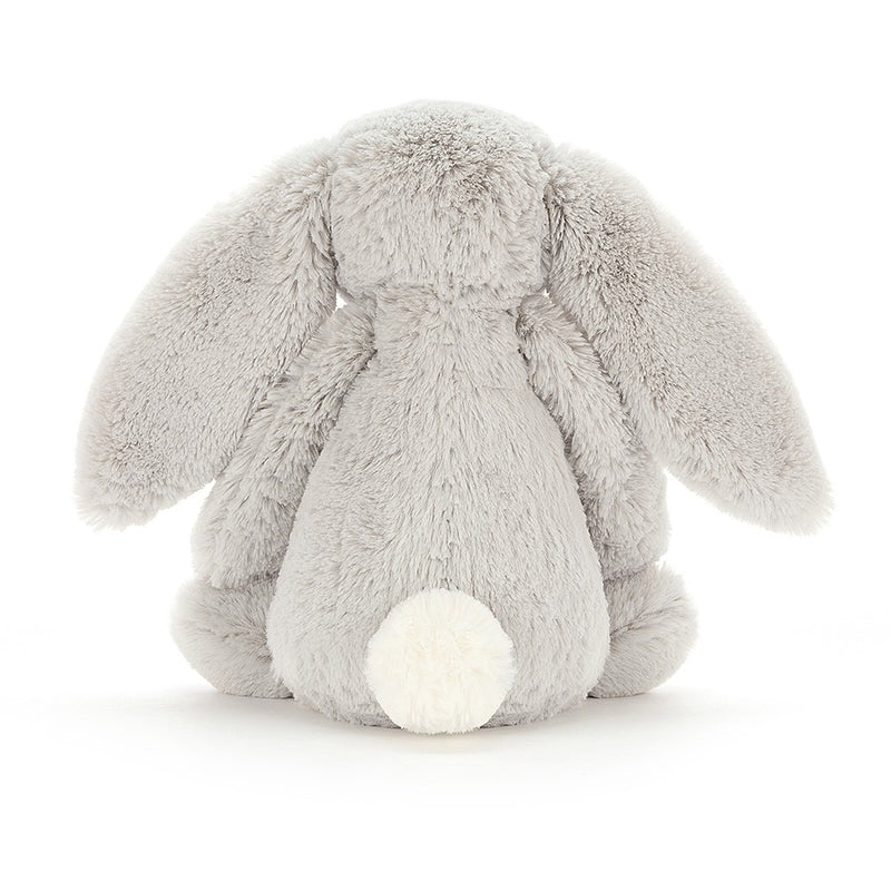 Bashful Rabbit Soft Toy - H 31cm - Silver