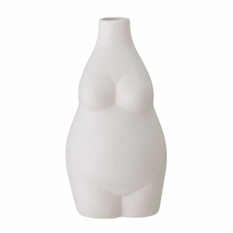 Vase Elora en grès Blanc