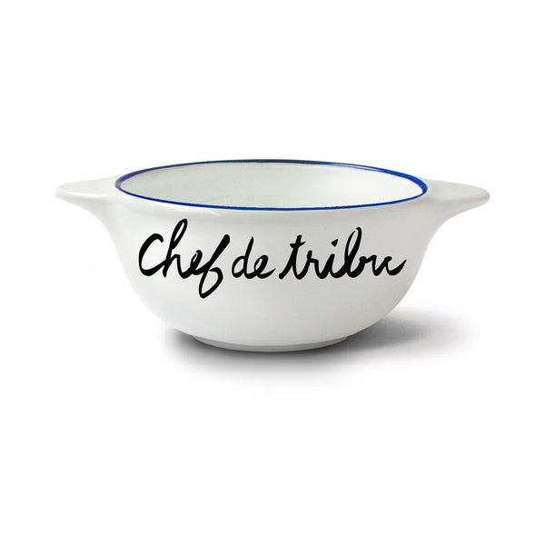 Breton earthenware bowl - Chief of the tribe