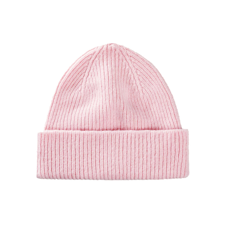 Bonnet en laine mélangée - Rose blush