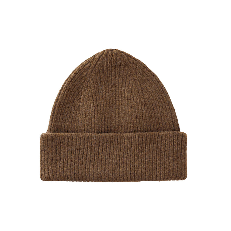 Bonnet en laine caregora - Marron walnut