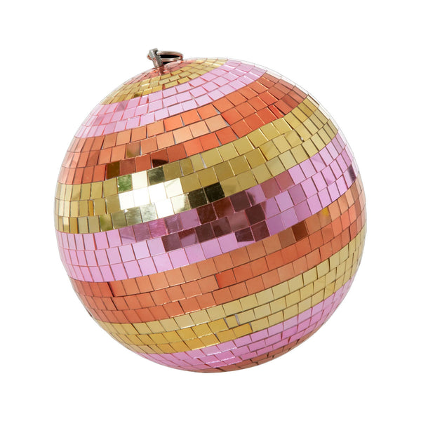 Disco Ball ∅ 29 cm - Pink Stripes