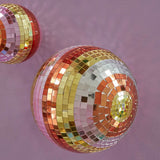 Disco Ball ∅ 29 cm - Pink Stripes | Fleux | 3