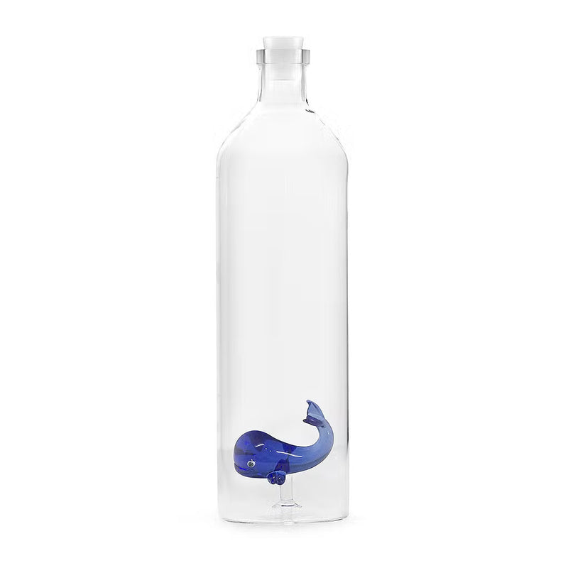 Bouteille Baleine bleue Atlantis en verre borosilicate - 1,2 L