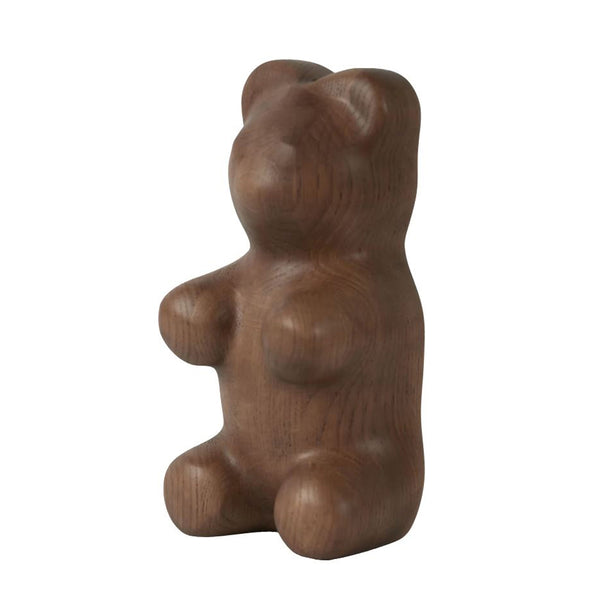 Figurine Ours en Guimauve - Chêne Fumé - h 23cm