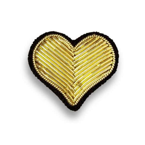 Gold Heart Brooch