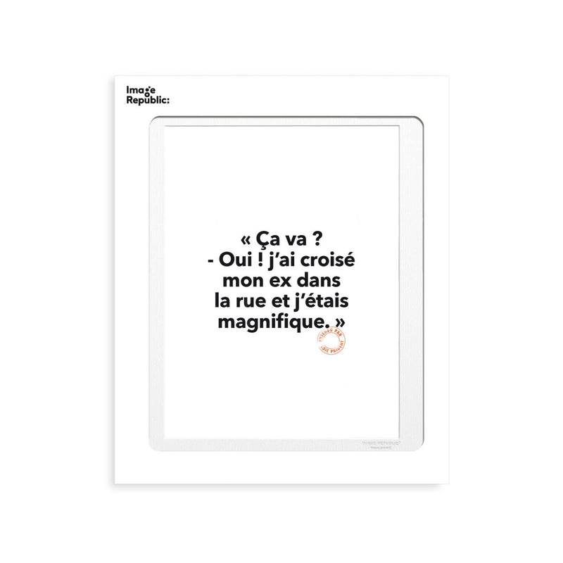 Poster Loic Prigent 63 How are you? Yes ! - 56 x 76cm