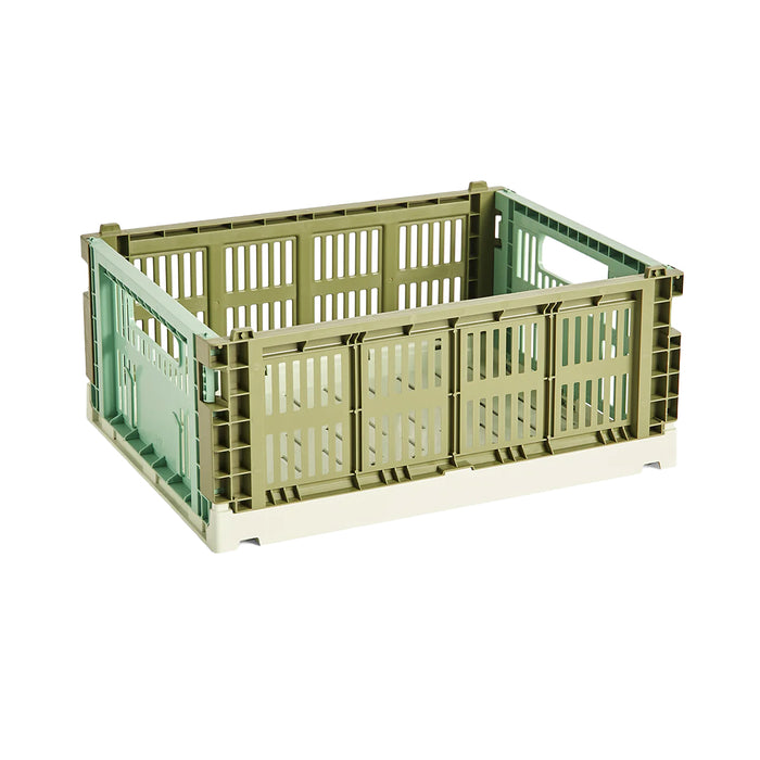 Caisse Crate Mix - Olive / Menthe foncée