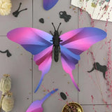 Trophée Origami Papillon Swordtail - Purple metallic | Fleux | 3