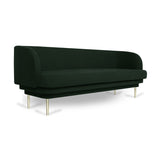 Cornice 3-seater velvet sofa - Duck Green &amp; Brass | Fleux | 2