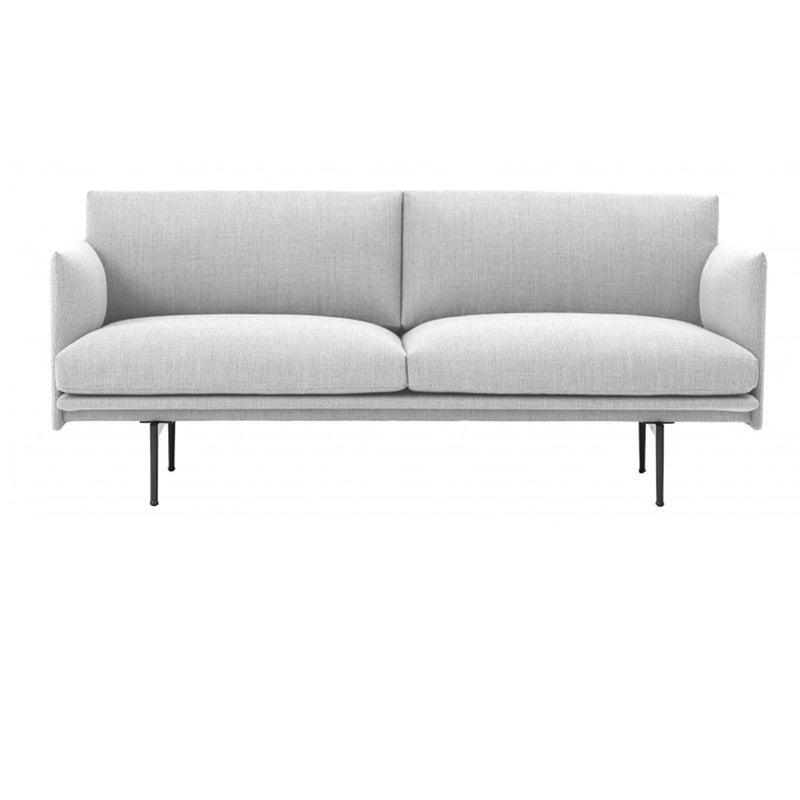 Vancouver 14 Outline 2-Seater Sofa - Light Gray