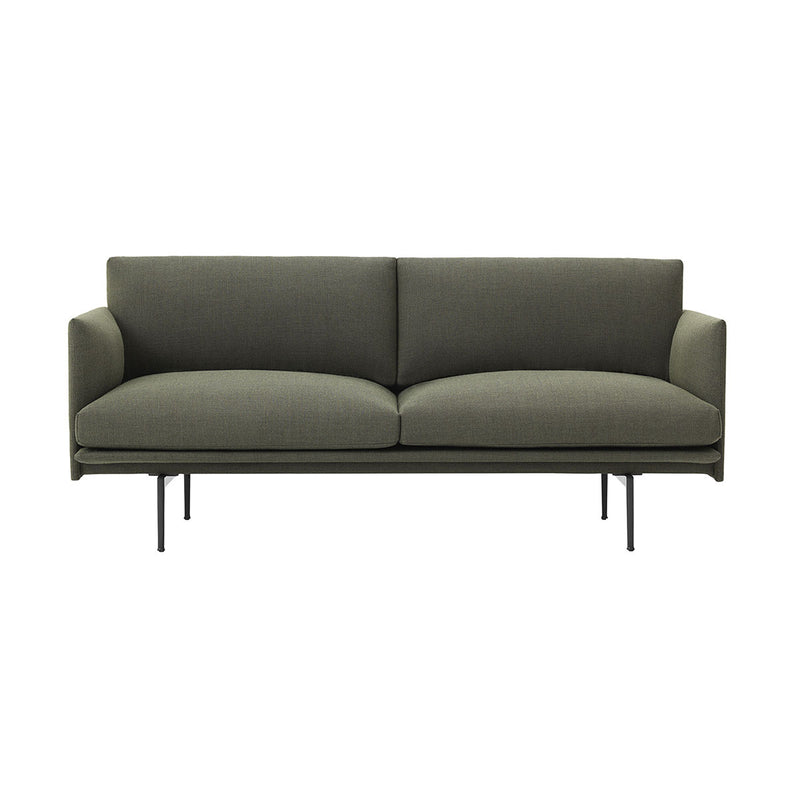 Outline 2-seater sofa Fiord 961 - Green