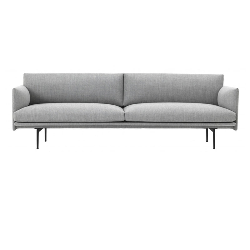 Outline 3-seater sofa Fiord 151 - Light gray