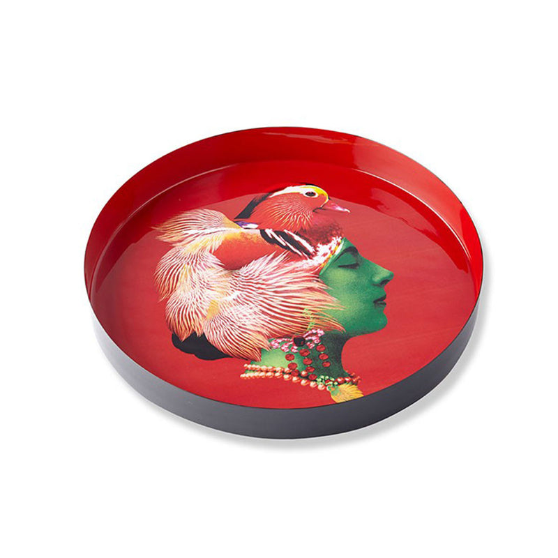 Plateau rond Canarbella en fer - Ø 33 cm