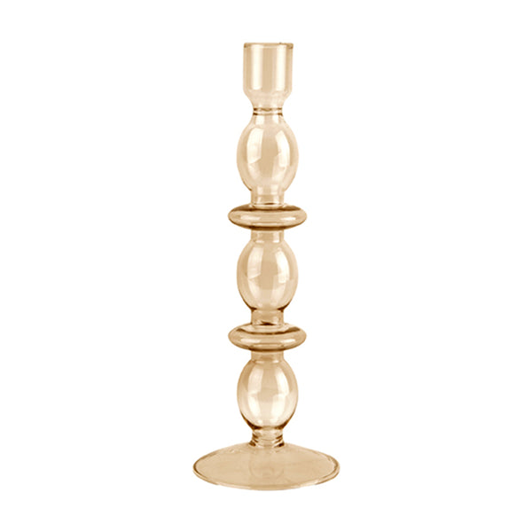 Bougeoir Art Bubbles en verre - h 24 x Ø 8.5 cm