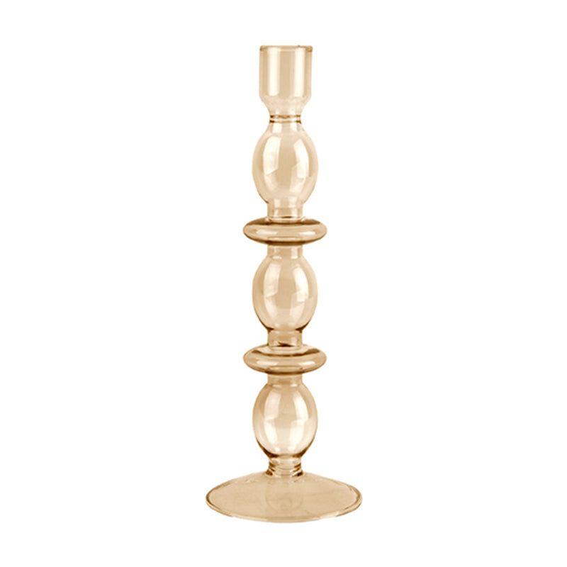 Bougeoir Art Bubbles en verre - h 24 x Ø 8.5 cm