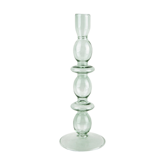Bougeoir Art Bubbles en verre - h 24 x Ø 8.5 cm