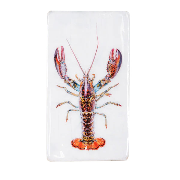 Lobster on white background wall decoration - 20 x 35 cm